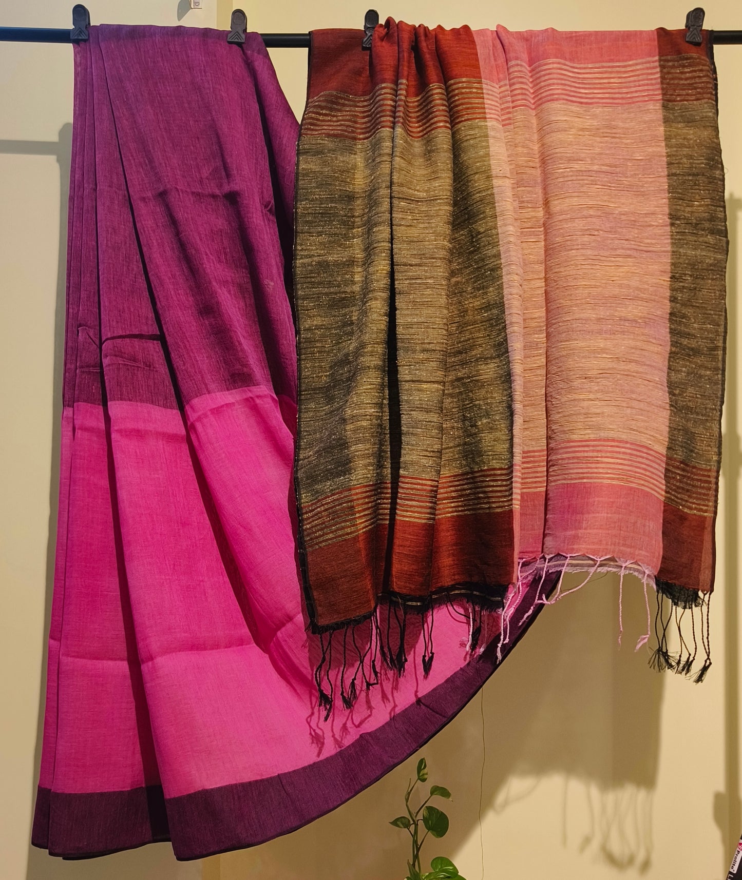 Linen Handloom Saree