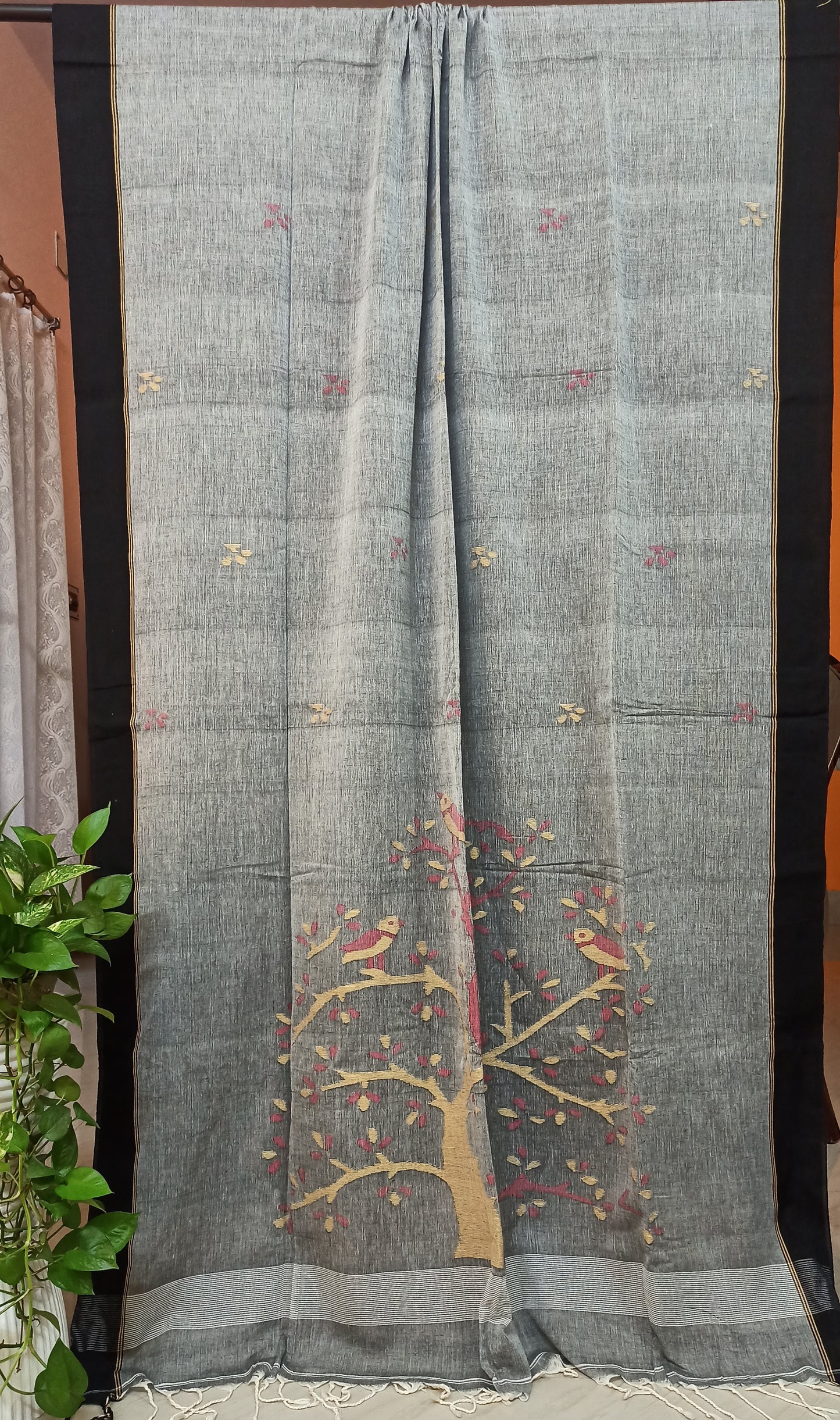 Pure Cotton Handloom Jamdami Saree.