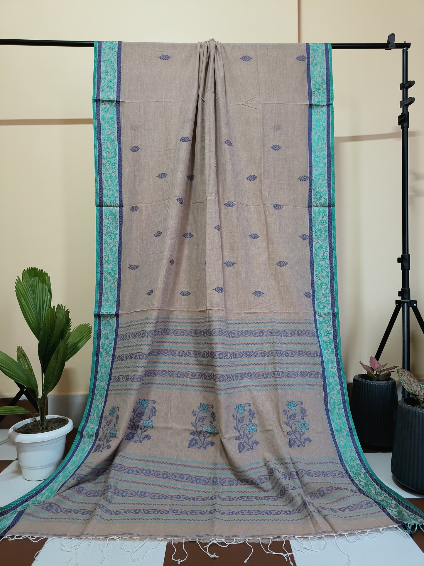 Pure Cotton Handloom Tangail Saree.