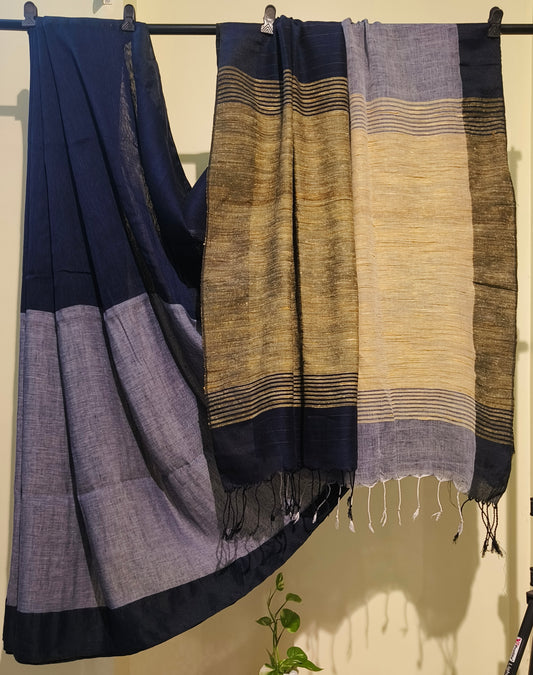 Linen Handloom Saree