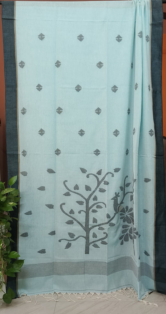 Pure Cotton Handloom Jamdami Sari