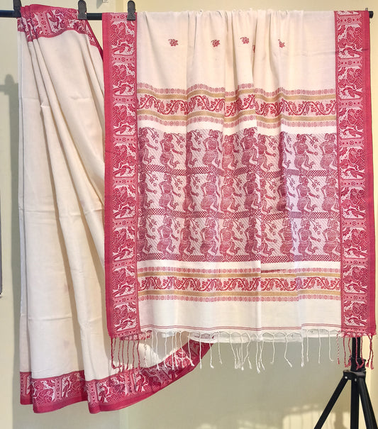 Cotton Handloom Saree - Baluchari
