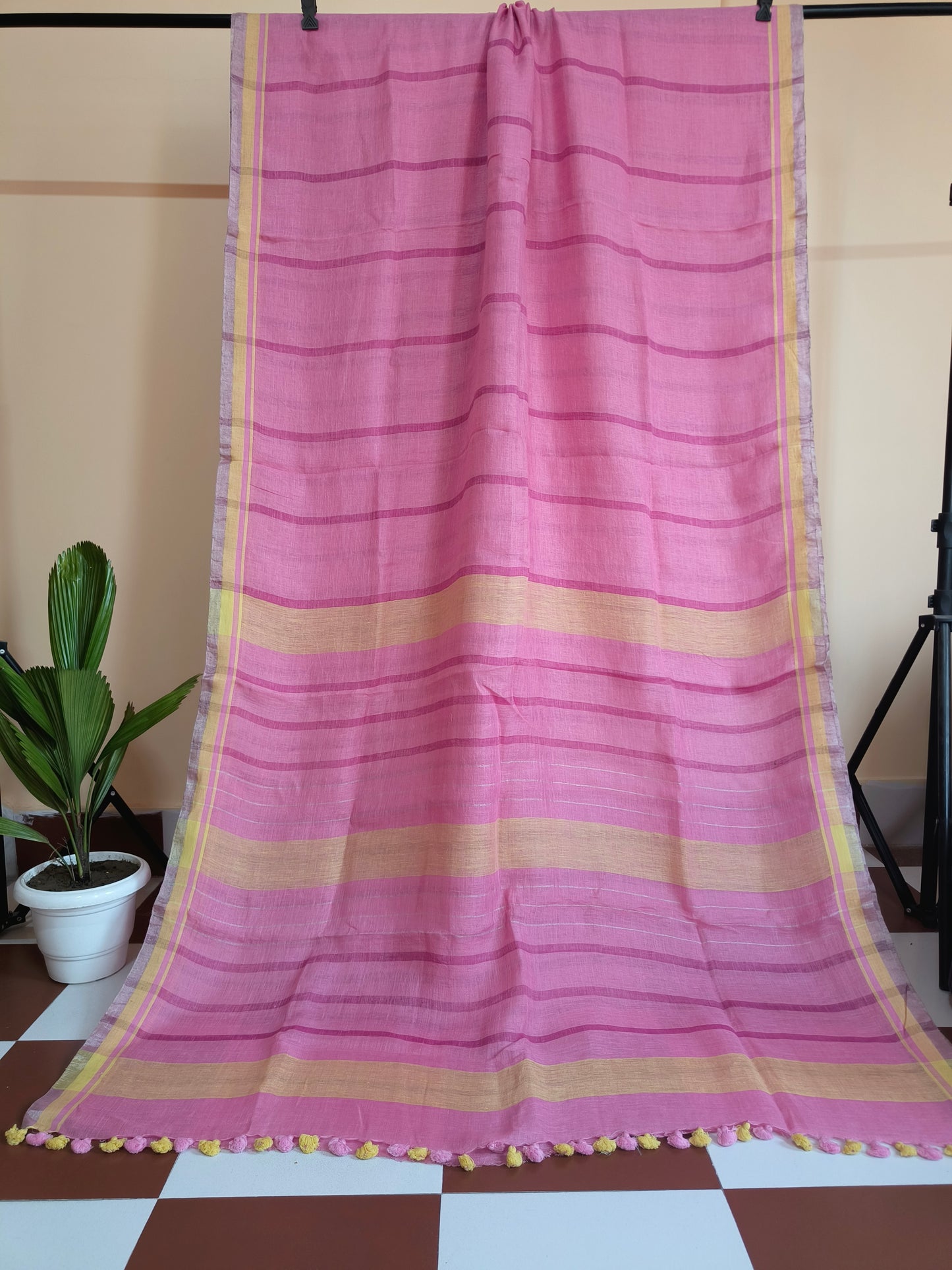 Linen Handloom Saree