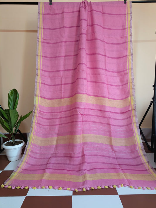 Linen Handloom Saree