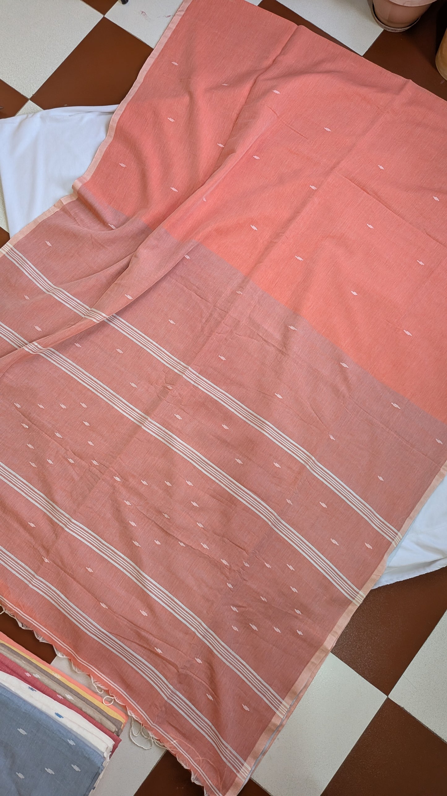 Mul Cotton Handloom Saree