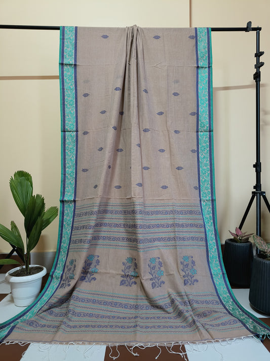 Pure Cotton Handloom Tangail Saree.